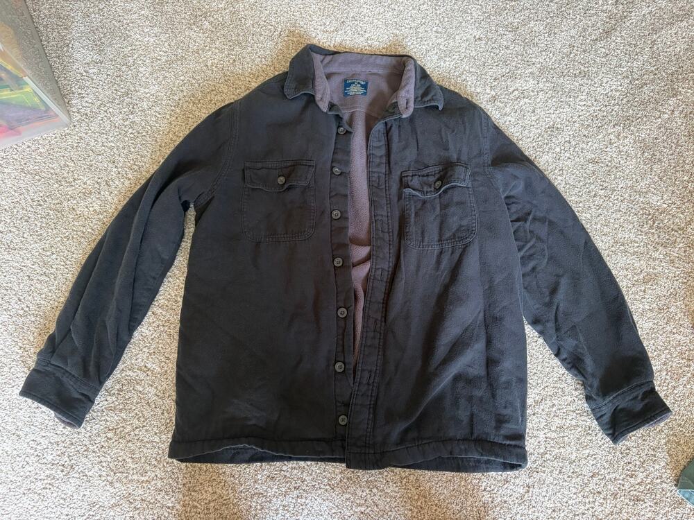 Faded Glory mens medium fleece lined shacket